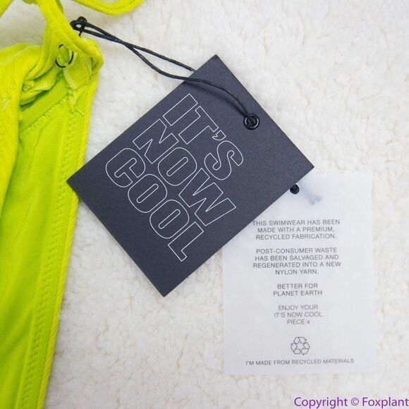 NEW Its Now Cool x free people the frill tri eco neon bikini bottom,‎ M - Picture 9 of 16